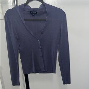 Ann Taylor Deep Purple Knit Sweater